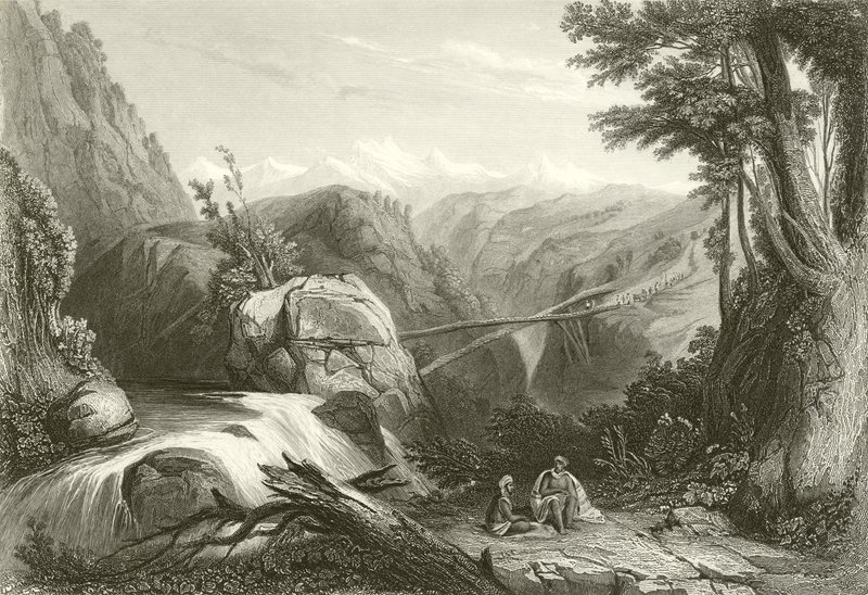 View near Deobun by English School