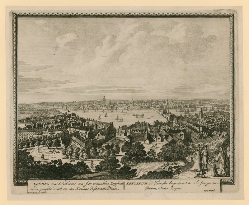 View of London by English School