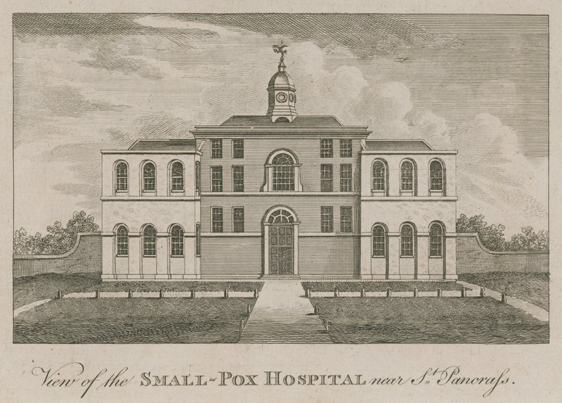 View of the Smallpox Hospital near St Pancras, London by English School