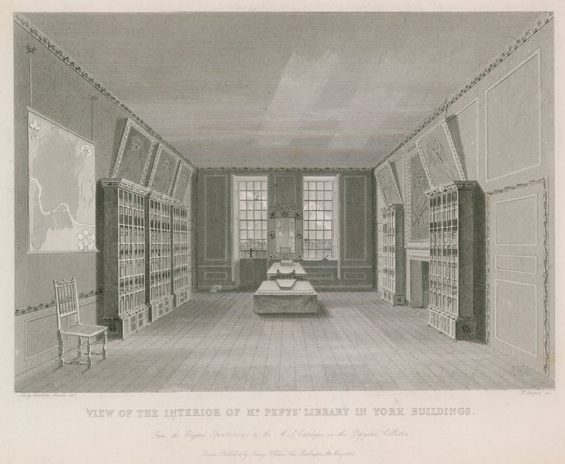 View of the Interior of Mr. Pepys Library in York Building by English School