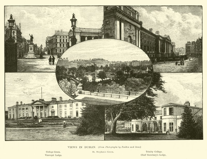 Views in Dublin by English School