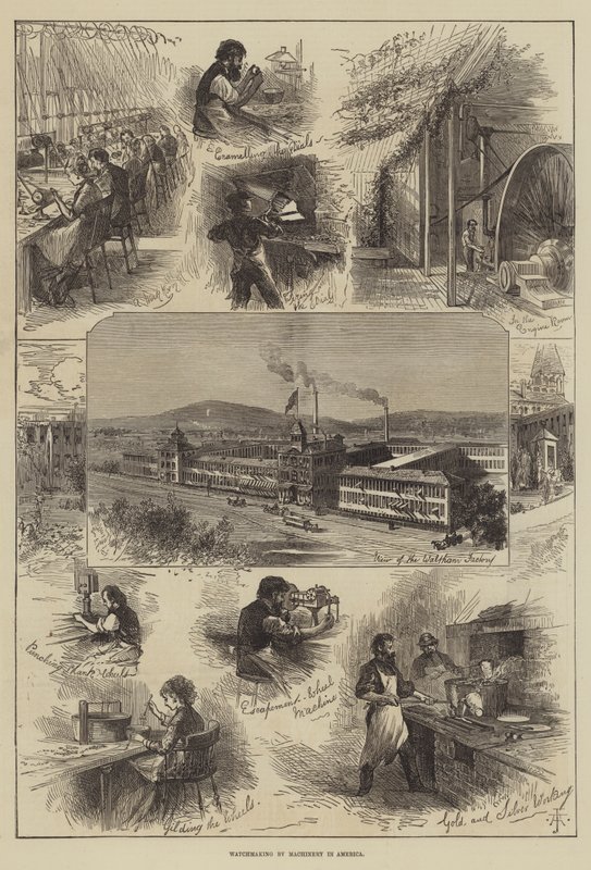 Watchmaking by Machinery in America by English School