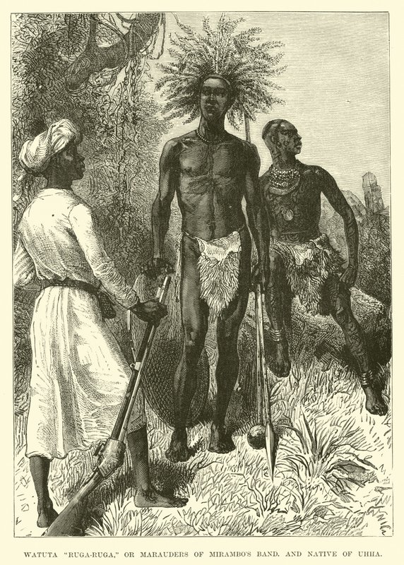Watuta Ruga-Ruga, or Marauders of Mirambos band, and native of Uhha by English School