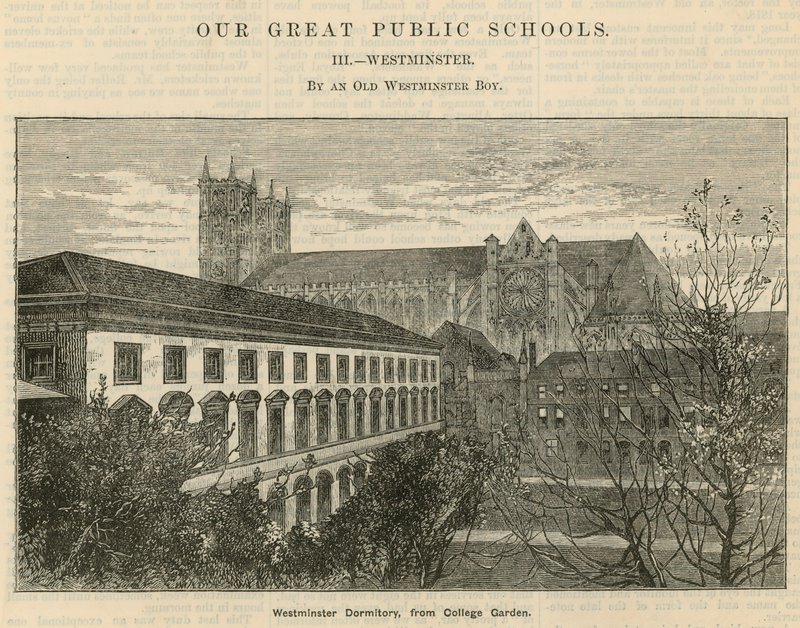 Westminster Dormitory, from College Garden by English School