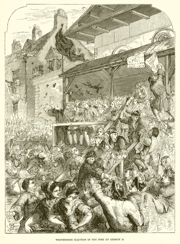 Westminster Election in the time of George II by English School