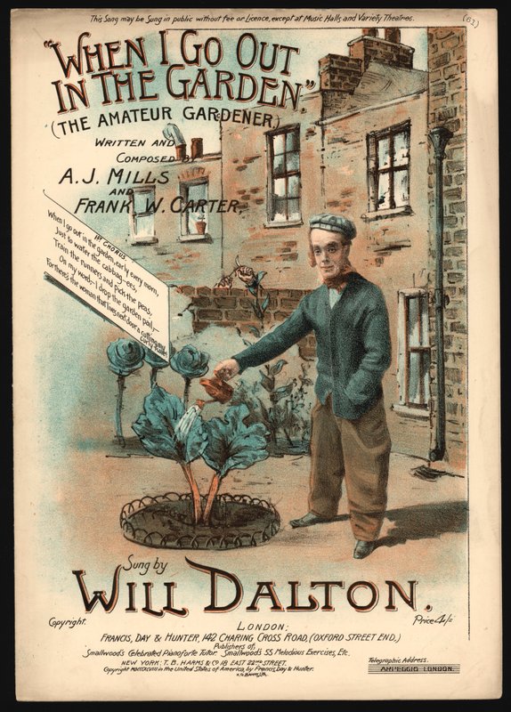 When I Go Out In The Garden, The Amateur Gardener by English School