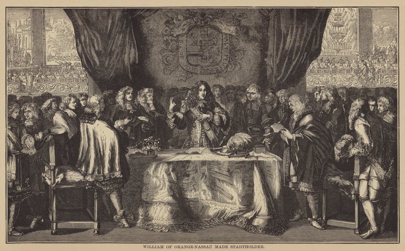 William of Orange-Nassau made Stadtholder by English School