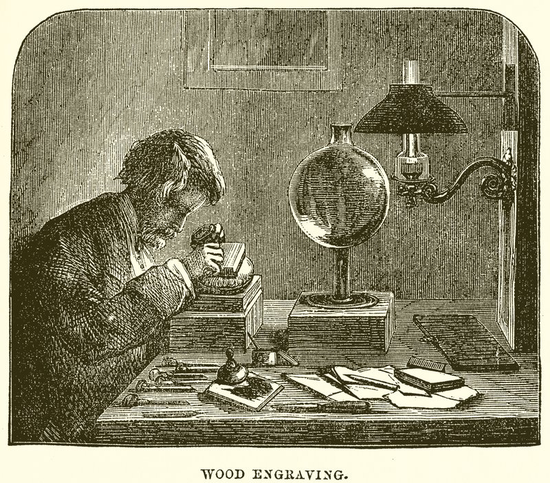 Wood Engraving by English School