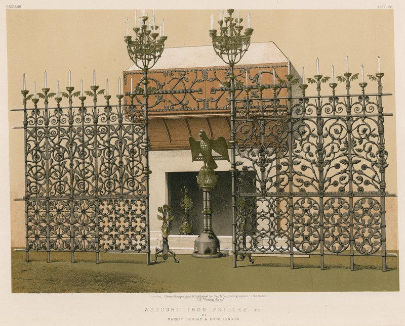 Wrought Iron Grilles by English School
