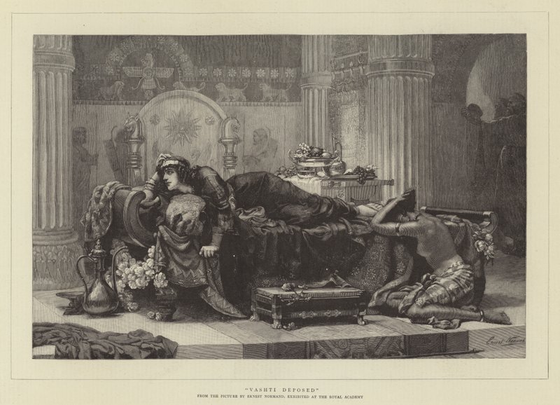 Vashti Deposed by Ernest Normand