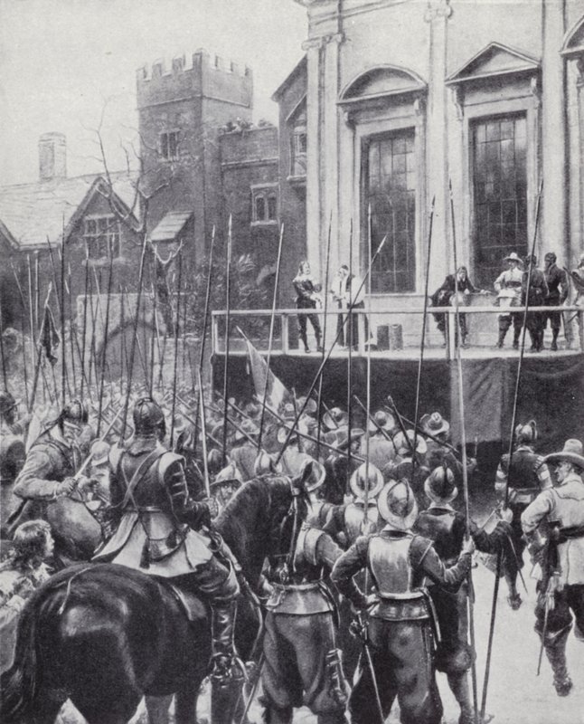 Execution of King Charles I outside the Banqueting House in Whitehall, London, 30 January 1649 by Ernest (after) Crofts