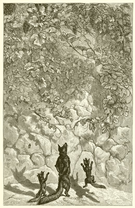 The Fox and the Grapes by Ernest Henry Griset