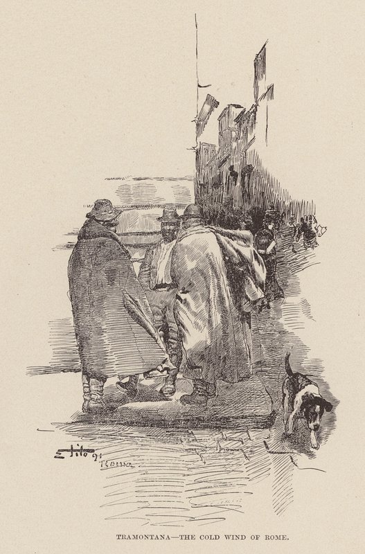 Tramontana, The cold wind of Rome by Ettore Tito