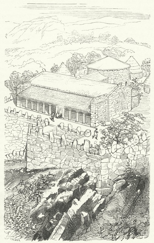 House of a Pelasgian noble by Eugene Emmanuel after Viollet le Duc