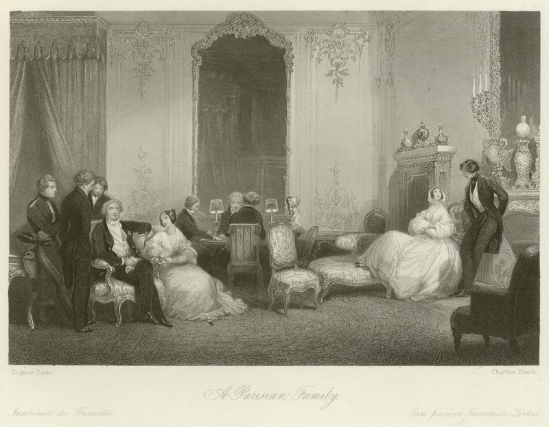 A Parisian Family by Eugene-Louis Lami