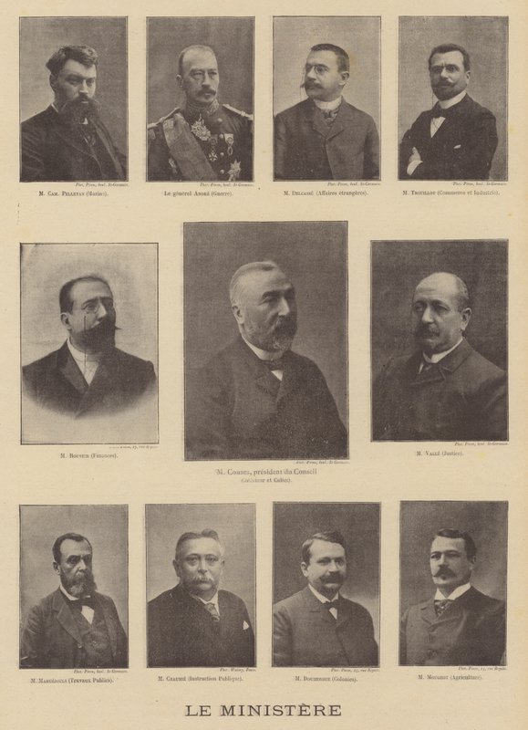 Members of the Ministry of the New Prime Minister of France, Emile Combes by Eugene Pirou