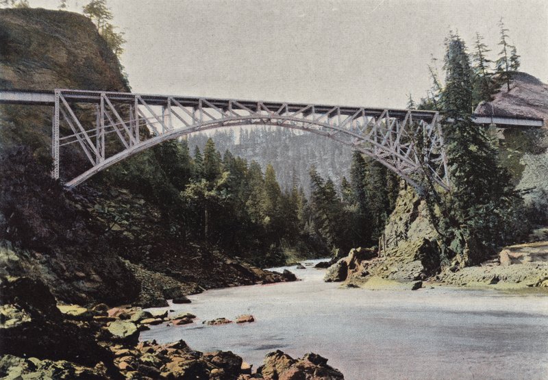 Bridge over the Salmon River, British Columbia by European Photographer