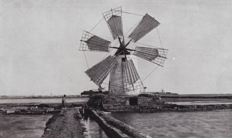 Trapani, a Windmill by European Photographer