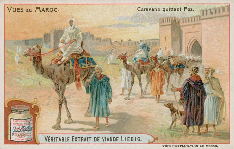 A Caravan Leaving Fes by European School