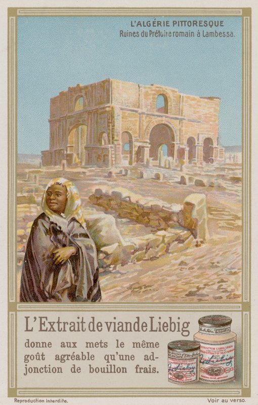 Ancient Roman ruins at Lambaesa by European School