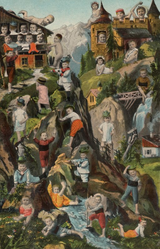 Babies in the Mountains by European School