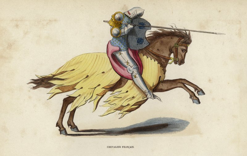 French Knight by European School
