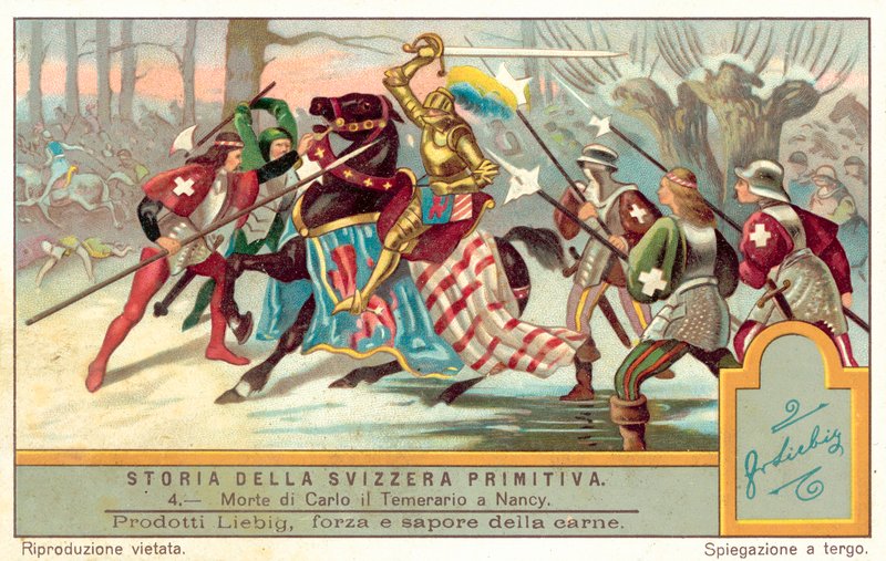 Death of Charles the Bold at the Battle of Nancy by European School