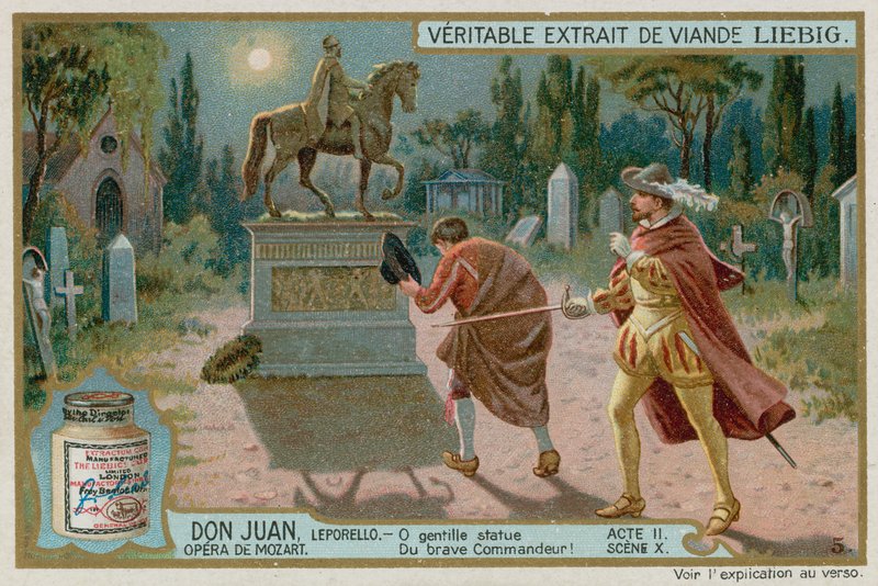 Don Giovanni Invites the Statue of the Commendatore to Dinner by European School