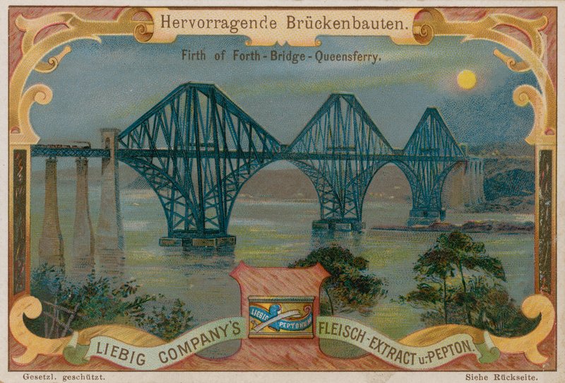 Forth Bridge over the Firth of Forth, Scotland by European School