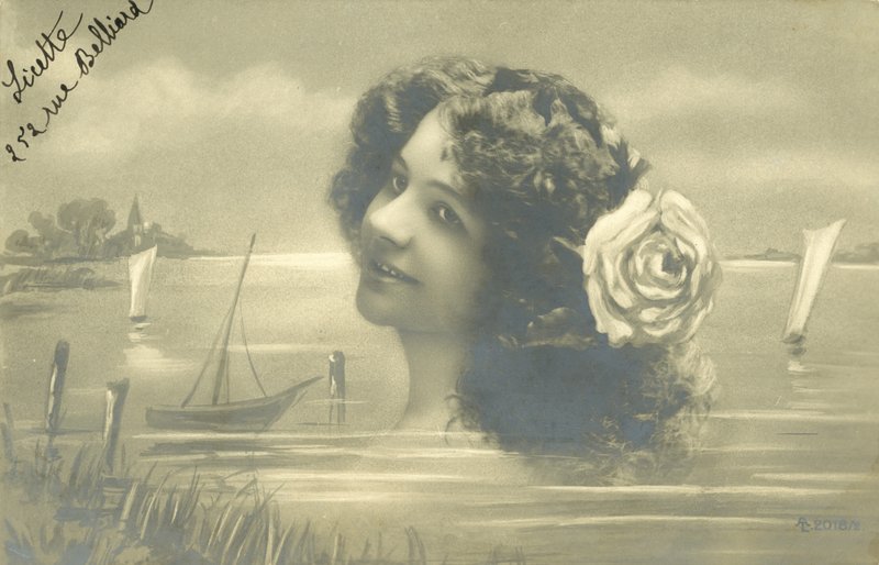 Girl with a Rose in Her Hair by European School