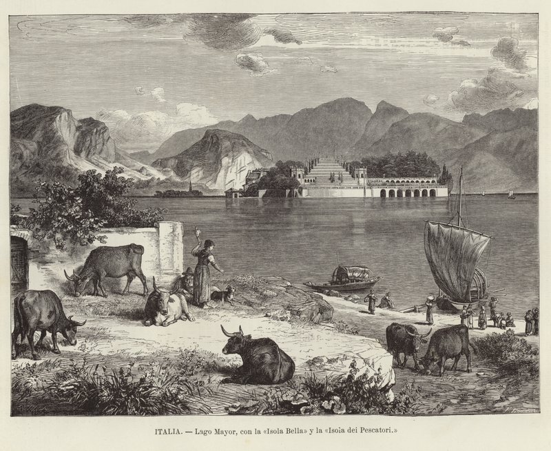 Lake Maggiore, with the Isola Bella and Isola dei Pescatori by European School