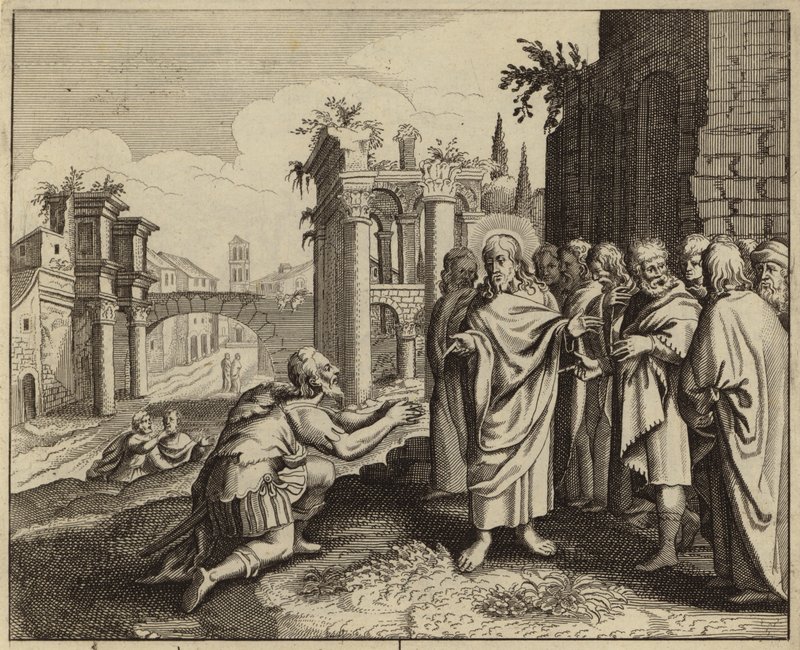Jesus Christ healing the son of an official by European School
