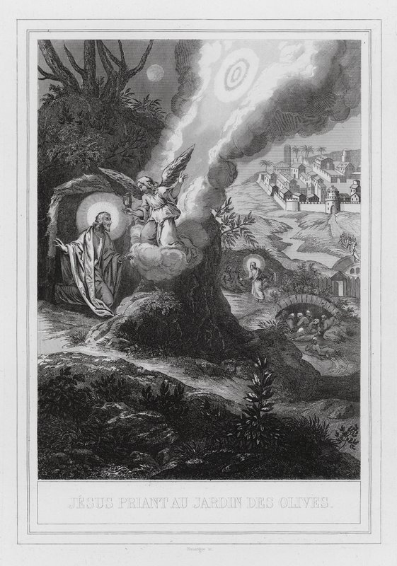 Jesus Praying in the Garden of Olives by European School