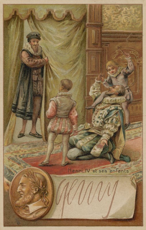 King Henry IV of France with His Children by European School