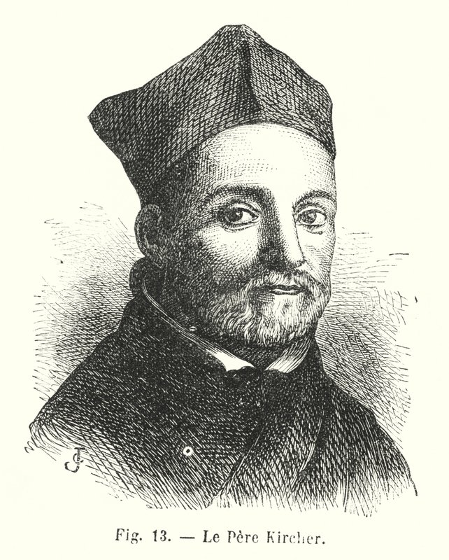 Father Kircher (engraving) by European School