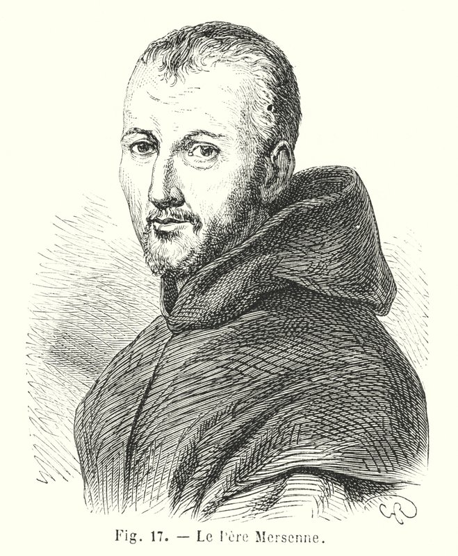 Father Mersenne (engraving) by European School