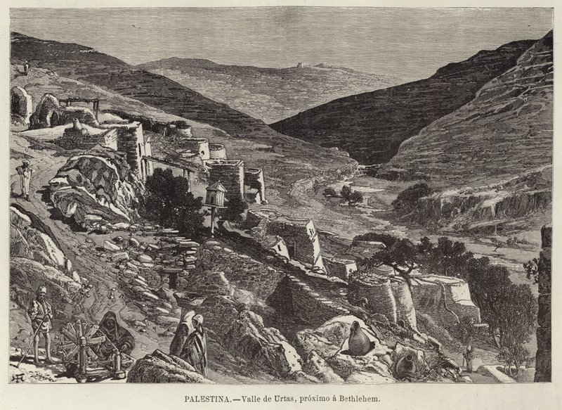 Palestine, Valley of Urtas, Near Bethlehem by European School
