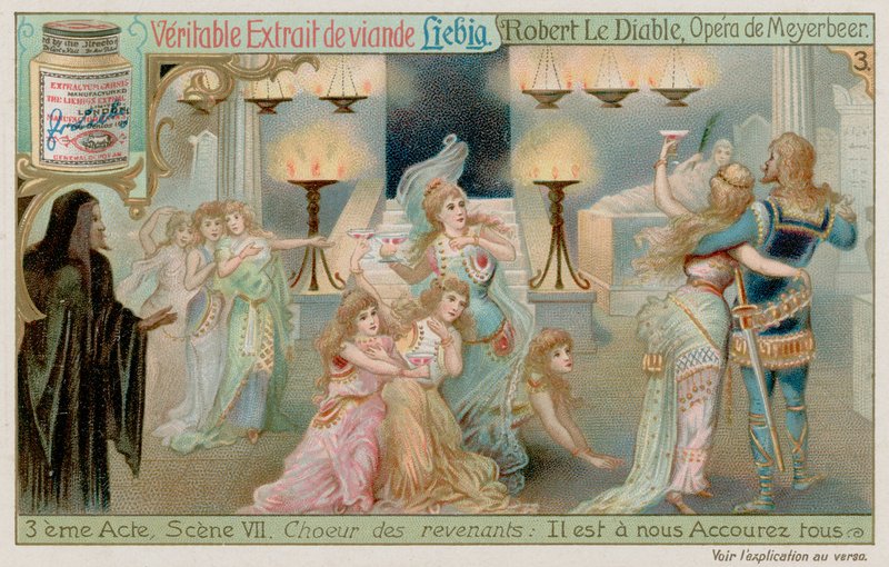 Robert Is Encouraged by Bertram and the Ghosts of the Nuns to Take the Magic Branch by European School