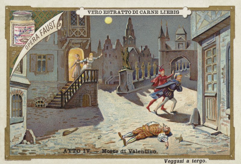 Scene from Faust, an Opera by Charles Gounod by European School