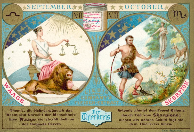 September and October: Libra and Scorpio by European School
