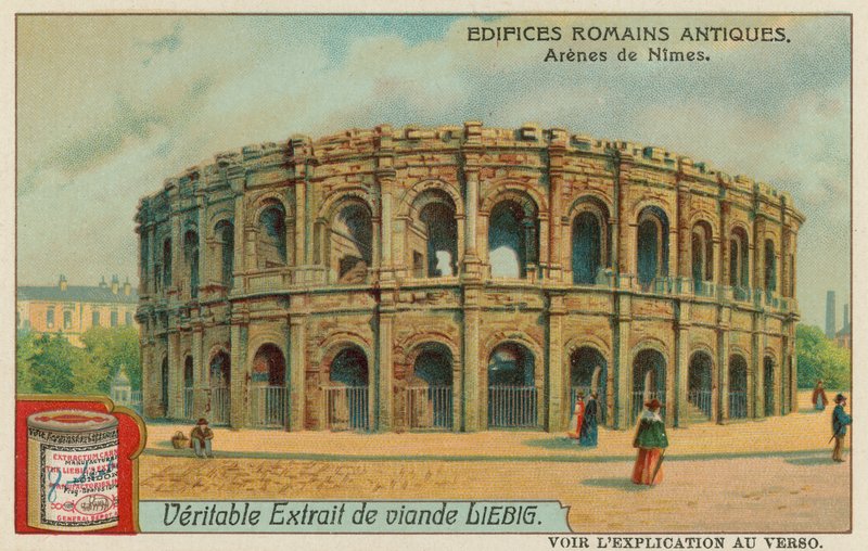 The Amphitheatre at Nimes by European School