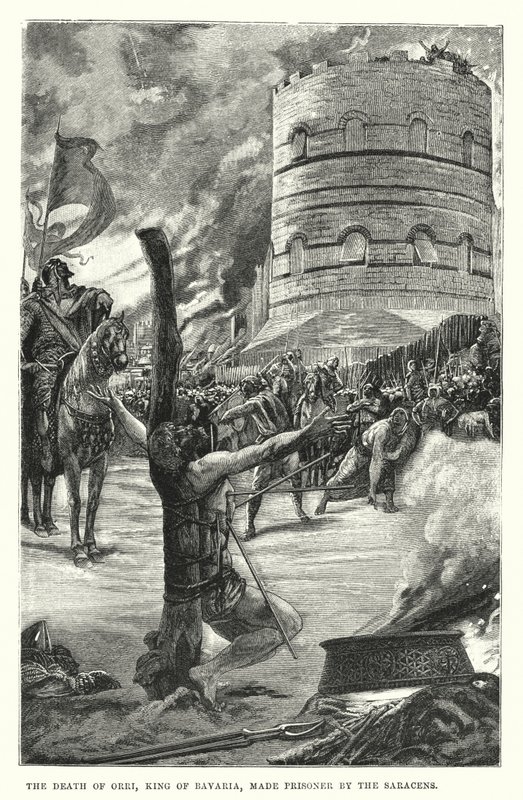 The Death of Orri, King of Bavaria, made Prisoner by the Saracens by European School