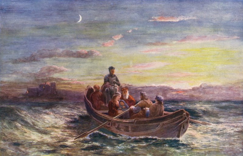 The Escape of Mary, Queen of Scots, from Loch Leven Castle by European School