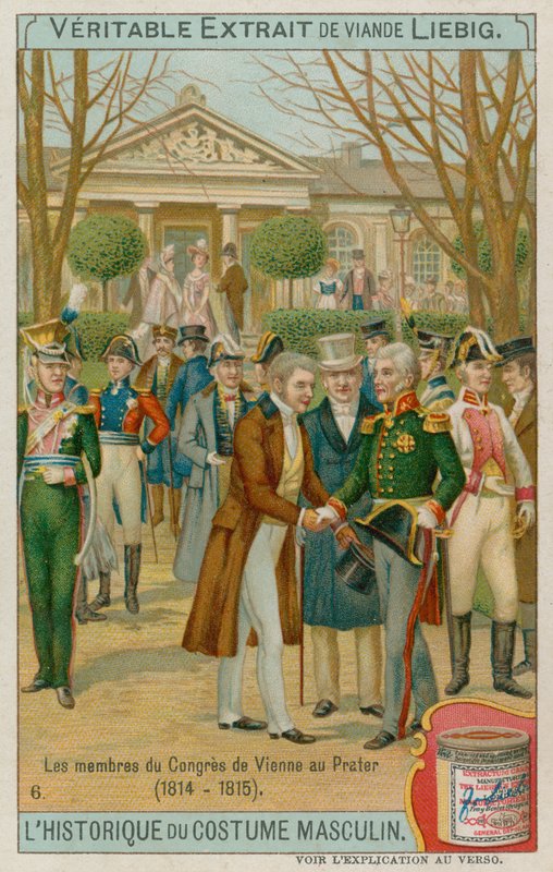 The Members of the Treaty of Vienna in 1815 by European School