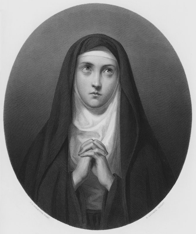 The Nun, from the picture in the Royal Collection by European School