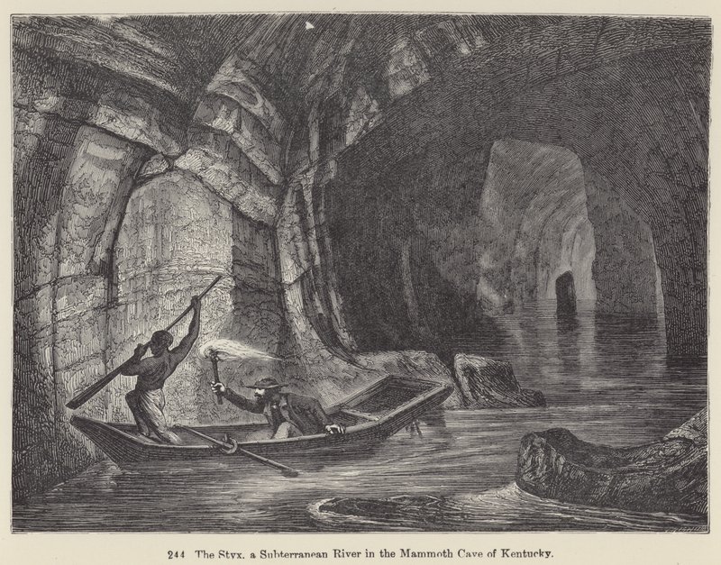 The Styx, a Subterranean River in the Mammoth Cave of Kentucky by European School