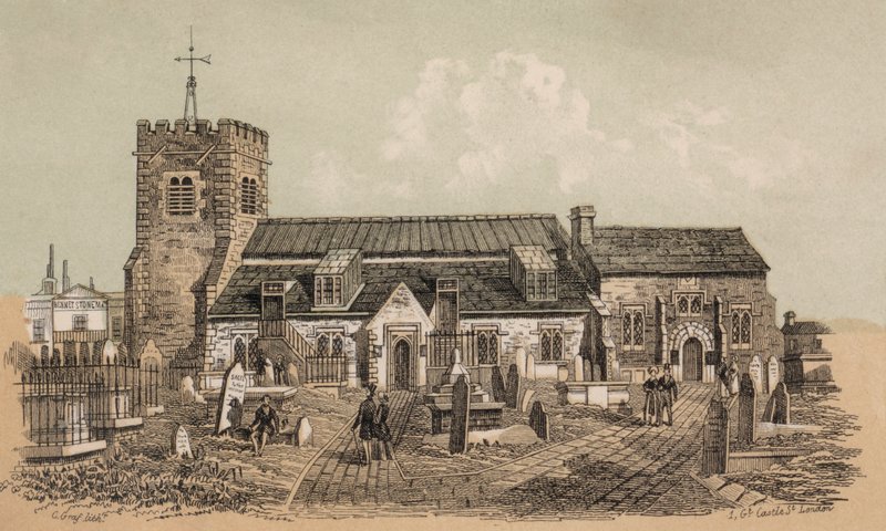 The parish church, Brighton, Sussex by European School