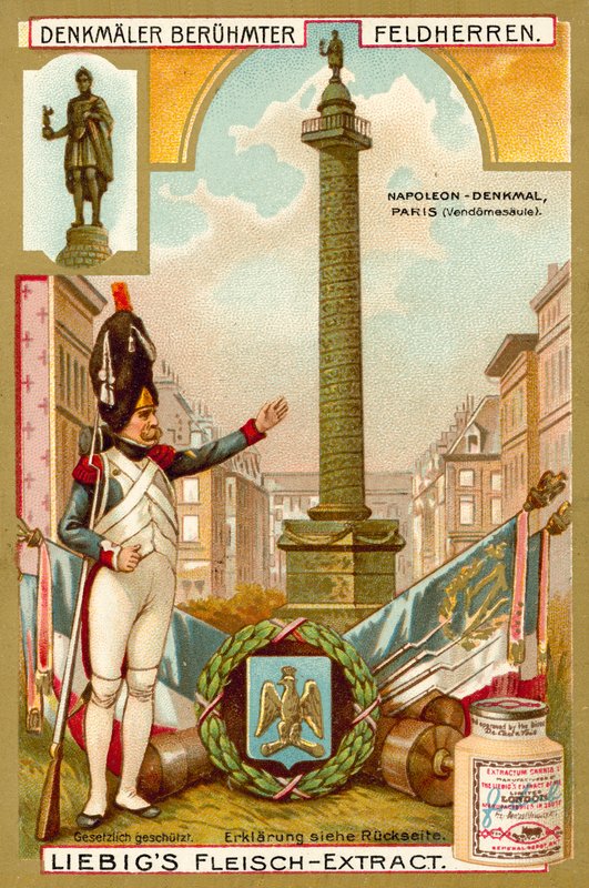 Vendome Column, monument to Napoleon, Paris by European School