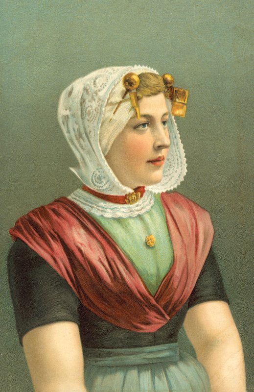 Woman in Traditional Costume by European School