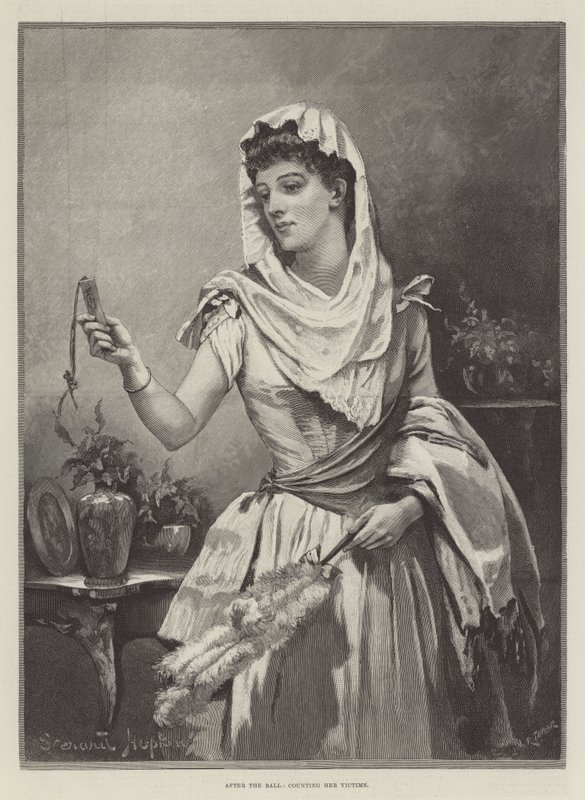 After the Ball, Counting Her Victims by Everard Hopkins